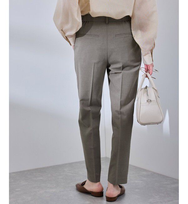 Rope&rsquo;Picnic「【UV対応】【リネンライク・シリーズ】テーパードパンツ/通勤・セットアップ対応」|チノ|