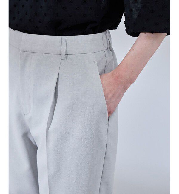 Rope&rsquo;Picnic「【UV対応】【リネンライク・シリーズ】テーパードパンツ/通勤・セットアップ対応」|チノ|