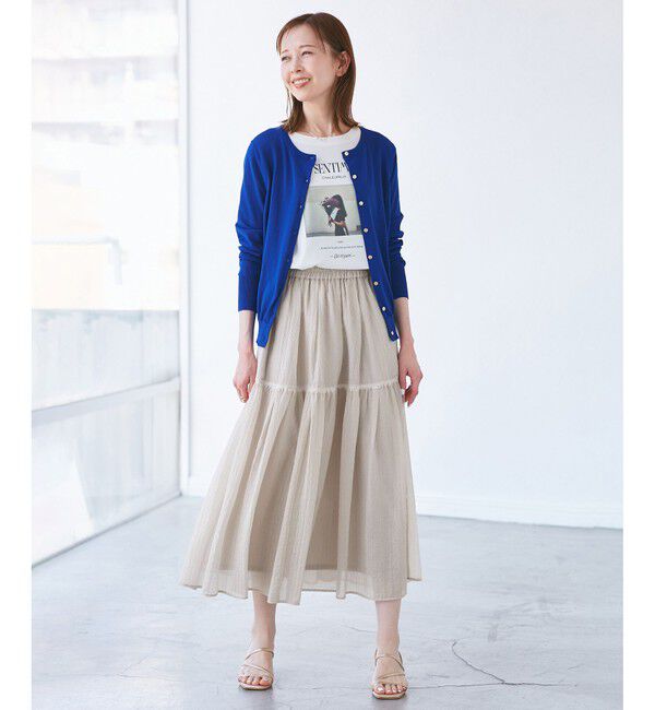 Rope&rsquo;Picnic「シアーティアードスカート」|スカート|