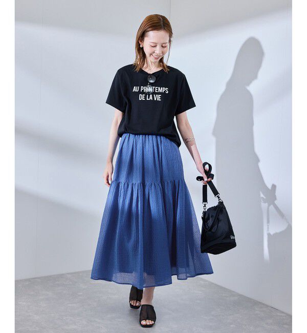 Rope&rsquo;Picnic「シアーティアードスカート」|スカート|