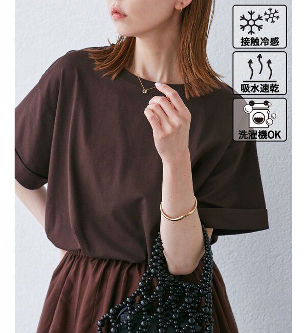 Rope&rsquo;Picnic「マルチファンクションTシャツ」|Tシャツ・カットソー|ブラウン(20)