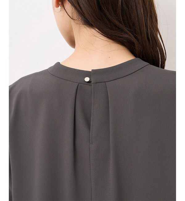 Rope&rsquo;Picnic「【WEB限定カラー・サイズ】メタルパーツフロントフリルタイブラウス/通勤対応」|シャツ・ブラウス|