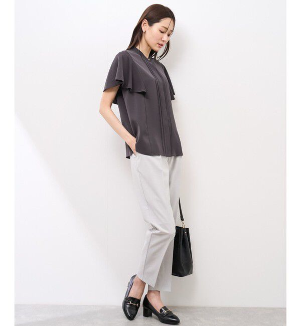 Rope&rsquo;Picnic「【防汚加工】ピンタックフレアスリーブブラウス/通勤対応」|シャツ・ブラウス|