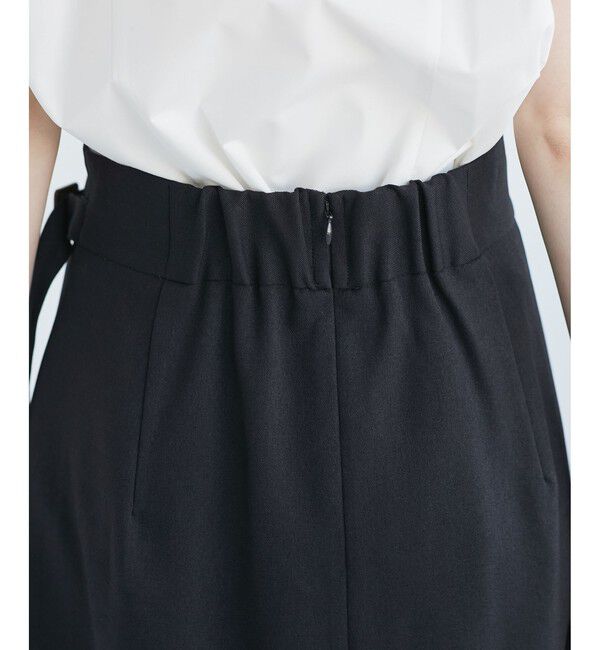 Rope&rsquo;Picnic「レディハンサムシリーズ ウールライクタックキルトスカート/セットアップ対応」|スカート|