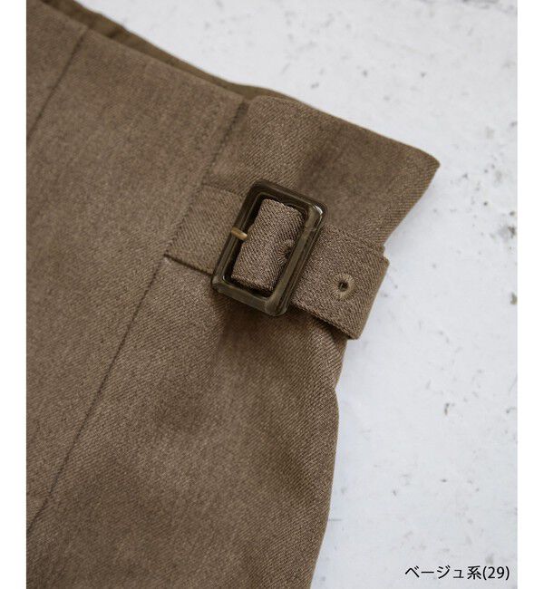 Rope&rsquo;Picnic「レディハンサムシリーズ ウールライクタックキルトスカート/セットアップ対応」|スカート|