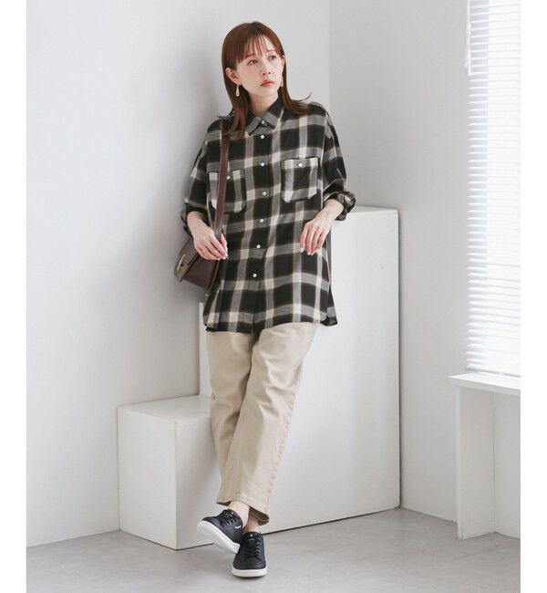 Rope&rsquo;Picnic「オンブレチェックシャツ/UVケア」|シャツ・ブラウス|