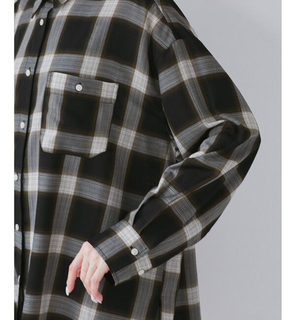 Rope&rsquo;Picnic「オンブレチェックシャツ/UVケア」|シャツ・ブラウス|
