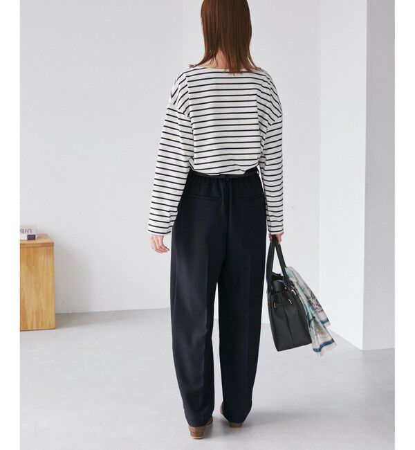 Rope&rsquo;Picnic「ベイカーワイドパンツ/通勤対応」|チノ|