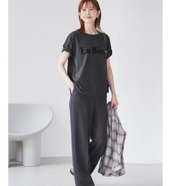 Rope&rsquo;Picnic「【UVカット・接触冷感・汗染み加工】フロッキーロゴTシャツ」|Tシャツ・カットソー|