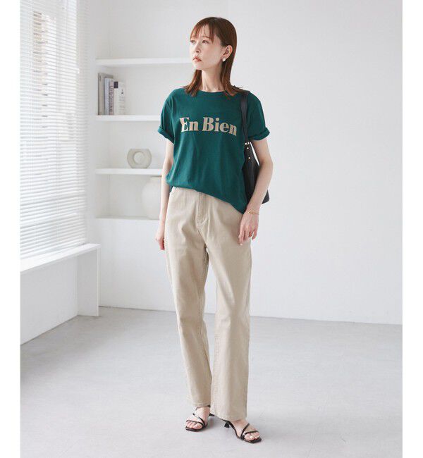 Rope&rsquo;Picnic「【UVカット・接触冷感・汗染み加工】フロッキーロゴTシャツ」|Tシャツ・カットソー|