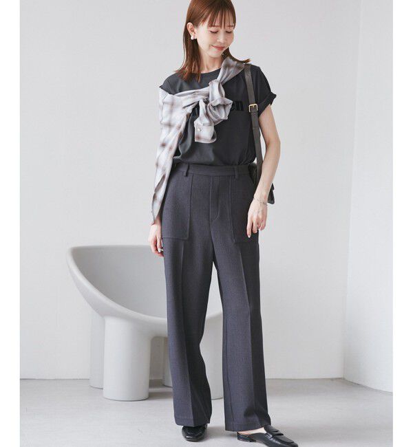 Rope&rsquo;Picnic「【UVカット・接触冷感・汗染み加工】フロッキーロゴTシャツ」|Tシャツ・カットソー|