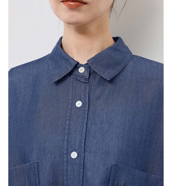 Rope&rsquo;Picnic「シャンブレーデニム調シャツ」|シャツ・ブラウス|