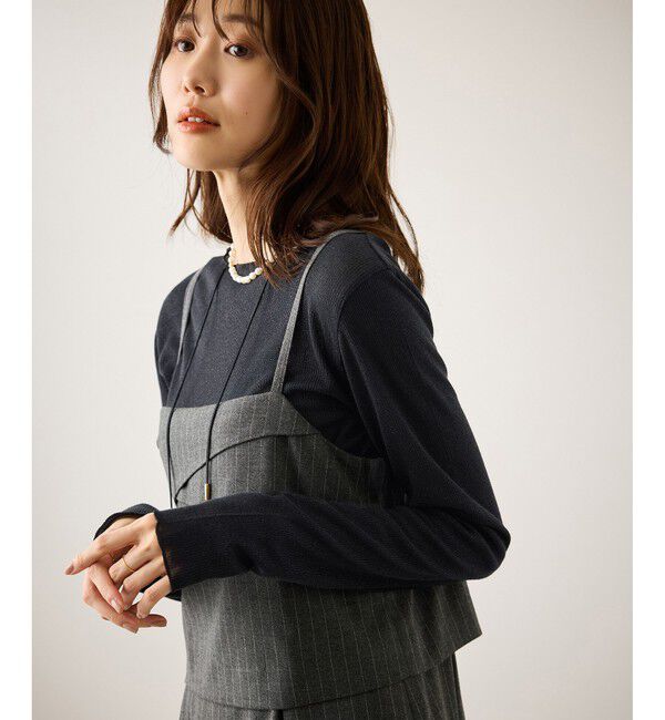 Rope&rsquo;Picnic「ラメシアーリブカットソー」|Tシャツ・カットソー|