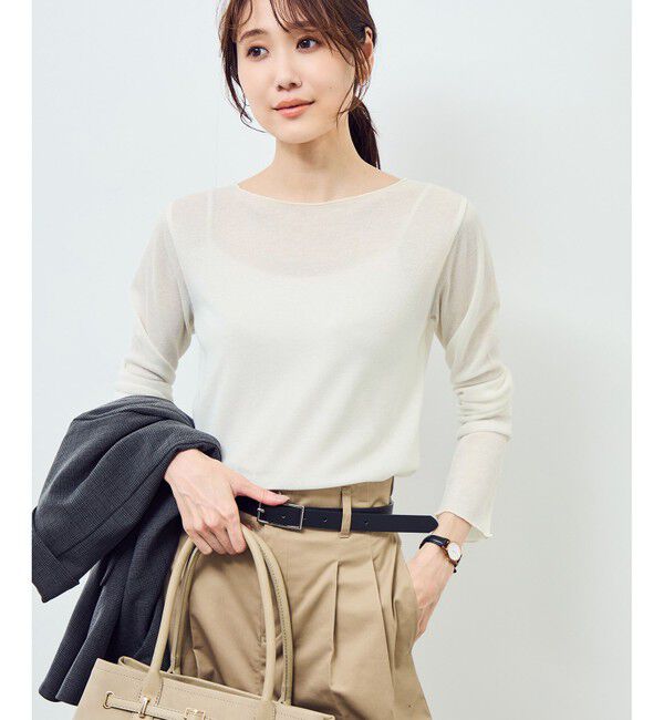 Rope&rsquo;Picnic「ラメシアーリブカットソー」|Tシャツ・カットソー|