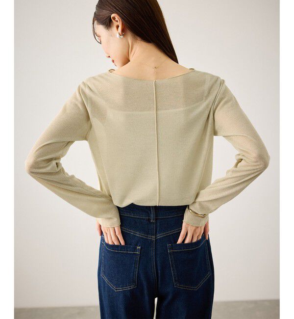 Rope&rsquo;Picnic「ラメシアーリブカットソー」|Tシャツ・カットソー|