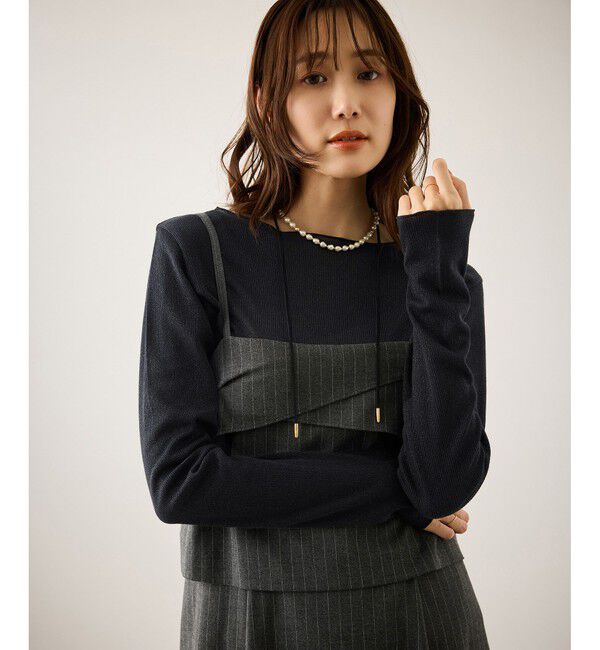 Rope&rsquo;Picnic「ラメシアーリブカットソー」|Tシャツ・カットソー|