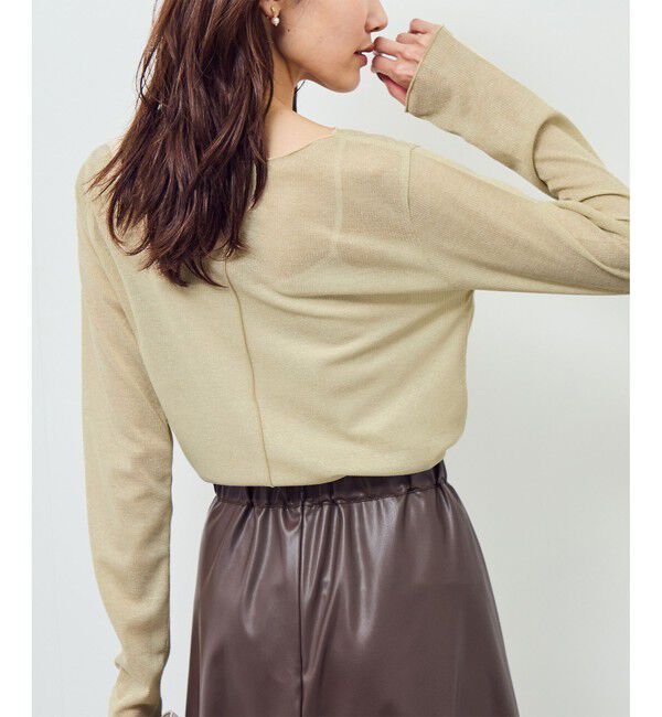 Rope&rsquo;Picnic「ラメシアーリブカットソー」|Tシャツ・カットソー|