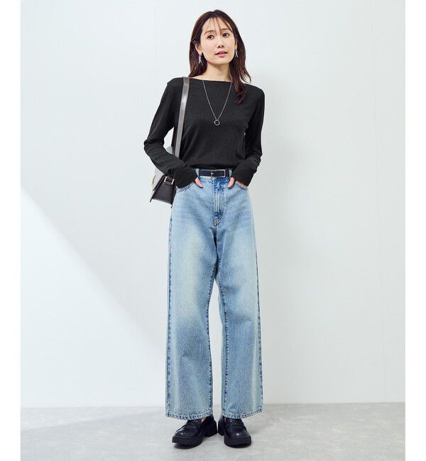 Rope&rsquo;Picnic「ラメシアーリブカットソー」|Tシャツ・カットソー|