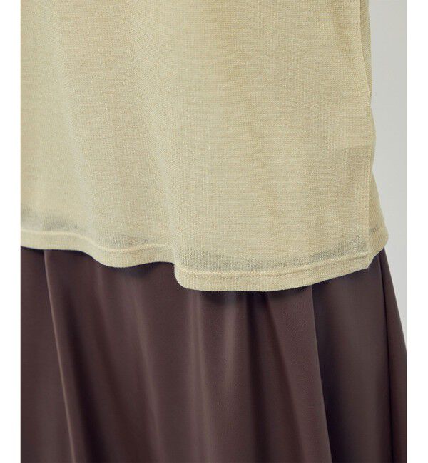 Rope&rsquo;Picnic「ラメシアーリブカットソー」|Tシャツ・カットソー|