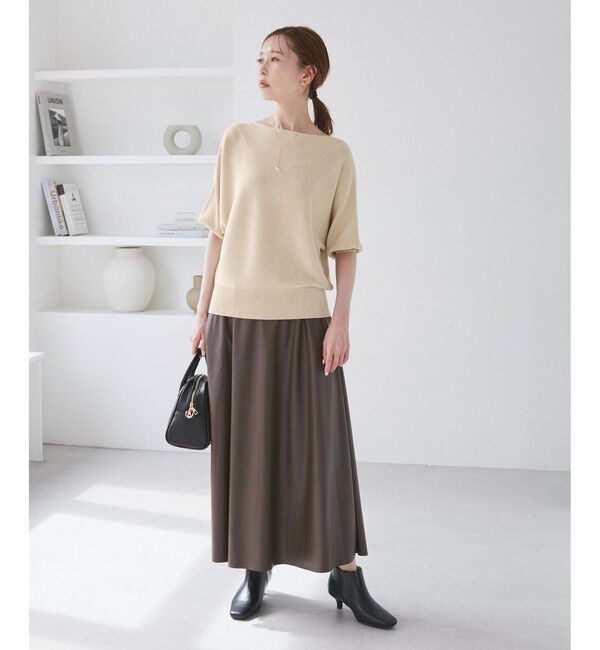 Rope&rsquo;Picnic「ラメ混ドルマン7分袖ニット」|ニット・セーター|