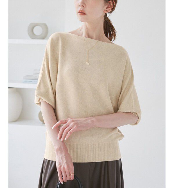 Rope&rsquo;Picnic「ラメ混ドルマン7分袖ニット」|ニット・セーター|