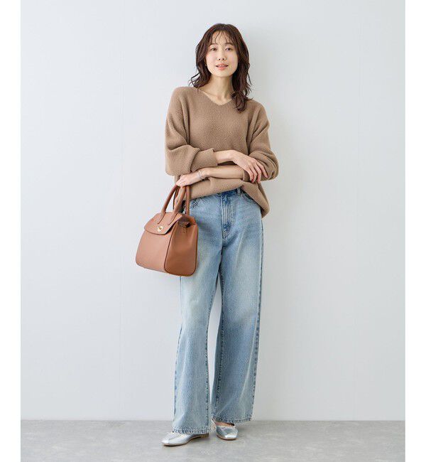 Rope&rsquo;Picnic「【新色追加】スフレニットシリーズ Vネックニットプルオーバー/イージーケア・リンクコーデ」|ニット・セーター|