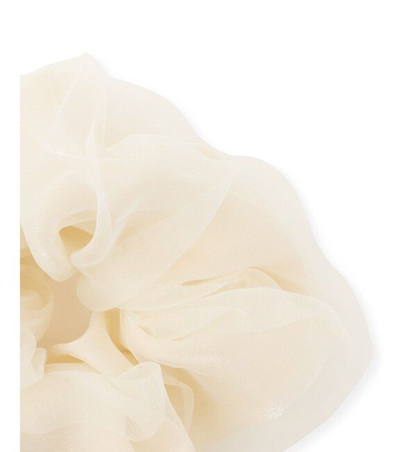 ROPE PICNIC PASSAGE「プレート付きオーガンジー&times;シャイニーコンビシュシュ」|ヘアゴム・シュシュ|