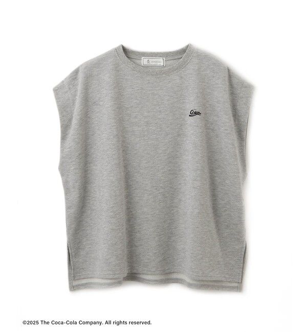 Rope&rsquo;Picnic「【Coca-Cola】【汗染み加工・セットアップ対応】ラメ入りミニ裏毛フレンチスリーブTシャツ」|Tシャツ・カットソー|