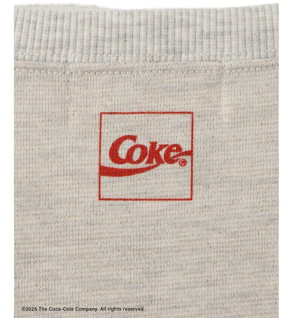Rope&rsquo;Picnic「【Coca-Cola】【汗染み加工・セットアップ対応】ラメ入りミニ裏毛フレンチスリーブTシャツ」|Tシャツ・カットソー|