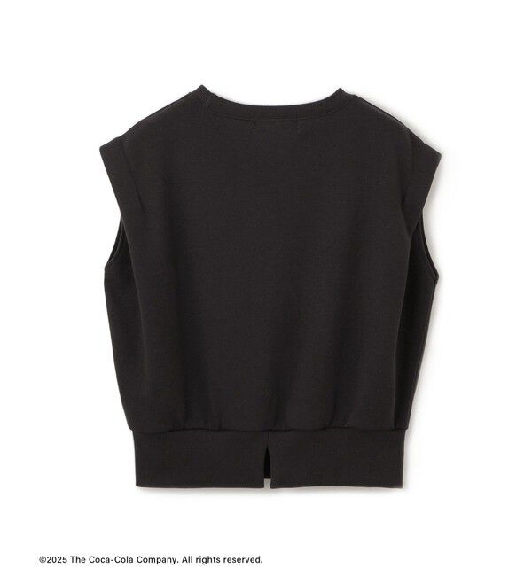 Rope&rsquo;Picnic「【Coca-Cola】【汗染み加工・セットアップ対応】ラメ入りミニ裏毛フレンチスリーブTシャツ」|Tシャツ・カットソー|