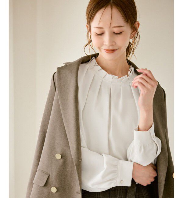 Rope&rsquo;Picnic「【WEB限定】多機能タックブラウス」|シャツ・ブラウス|