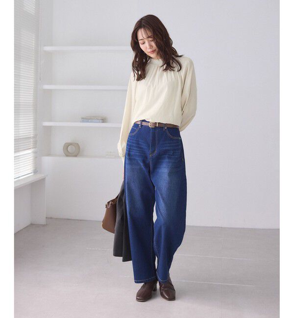 Rope&rsquo;Picnic「シャーリングカラーブラウス/2WAY」|シャツ・ブラウス|