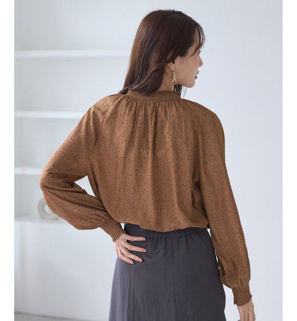 Rope&rsquo;Picnic「シャーリングカラーブラウス/2WAY」|シャツ・ブラウス|