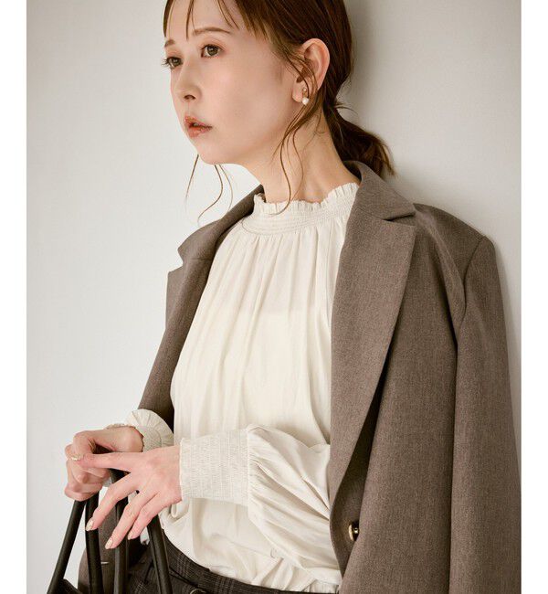 Rope&rsquo;Picnic「シャーリングカラーブラウス/2WAY」|シャツ・ブラウス|