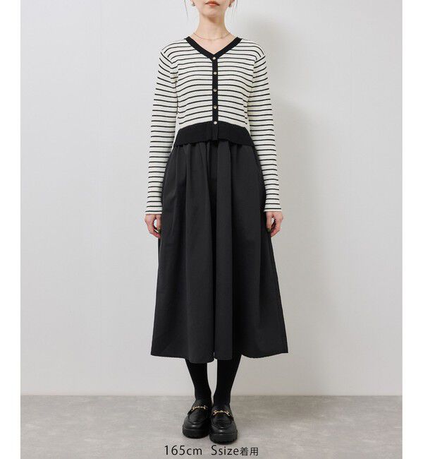 Rope&rsquo;Picnic「【新色追加】メタル釦ドッキングワンピース」|ワンピース|