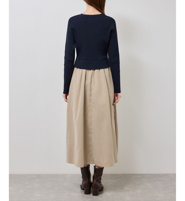 Rope&rsquo;Picnic「【新色追加】メタル釦ドッキングワンピース」|ワンピース|