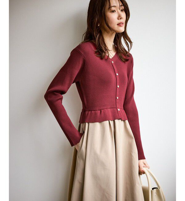 Rope&rsquo;Picnic「【新色追加】メタル釦ドッキングワンピース」|ワンピース|