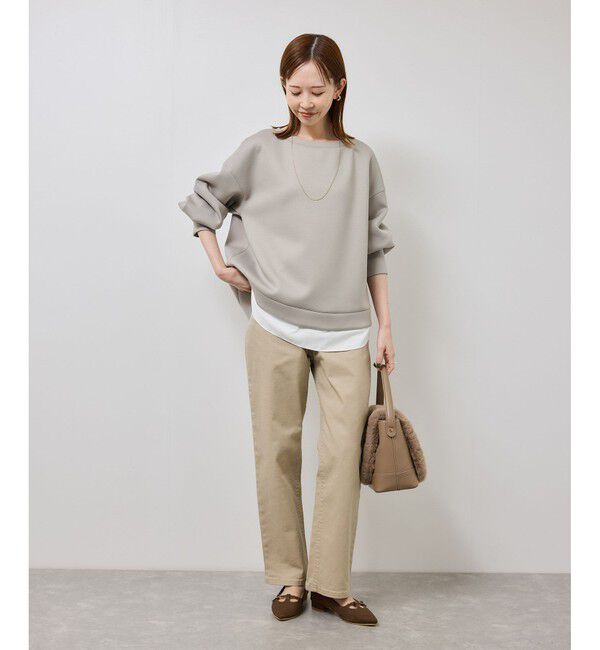 Rope&rsquo;Picnic「カルゼダンボールレイヤードプルオーバー」|Tシャツ・カットソー|