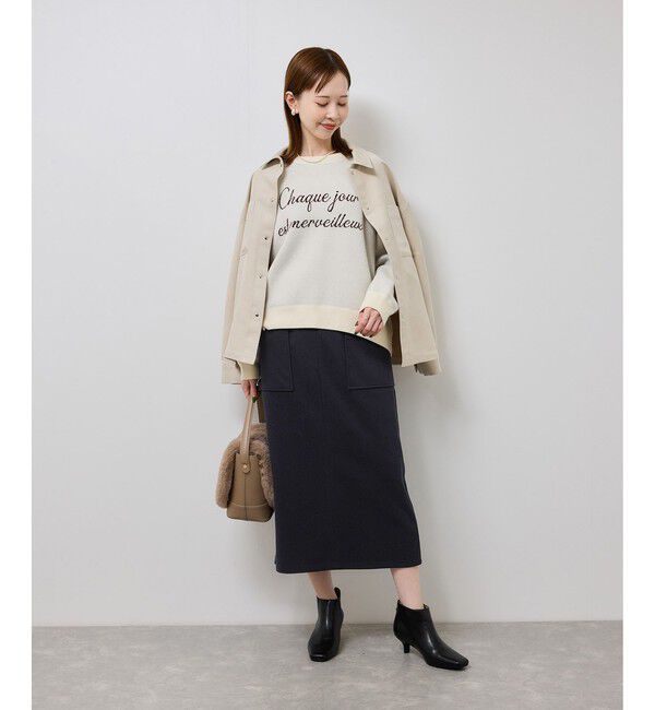 Rope&rsquo;Picnic「ジャージーアイラインスカート」|スカート|