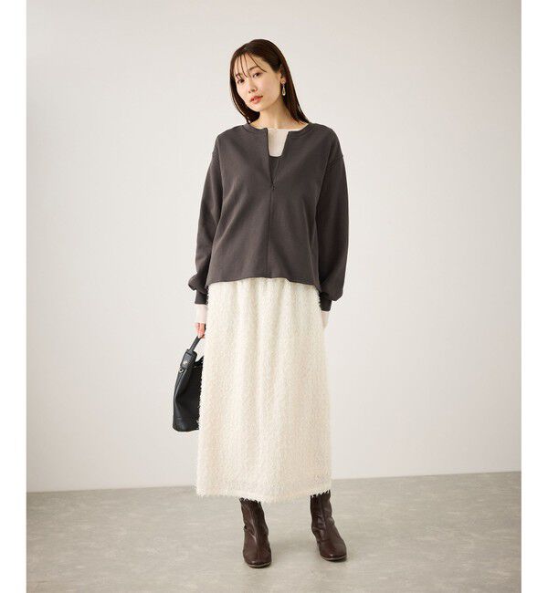 Rope&rsquo;Picnic「スキッパー裏毛プルオーバー」|スウェット・ジャージ|