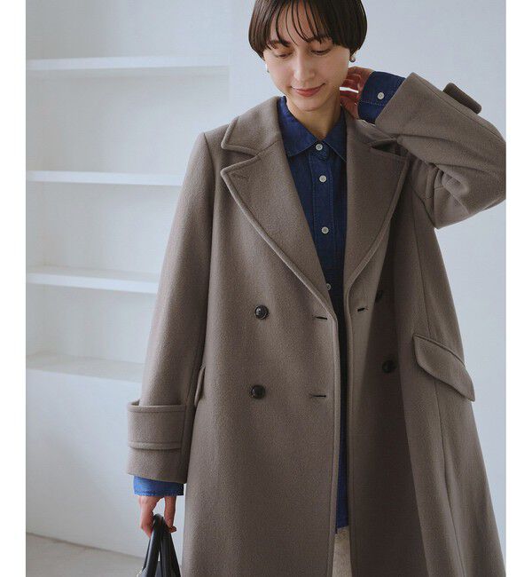 Rope&rsquo;Picnic「JAPAN FABRIC ダブルチェスターコート/一部WEB限定カラー」|チェスターコート|ベージュ系(29)