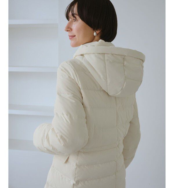 Rope&rsquo;Picnic「【GREEN DOWN/グリーンダウン】ファー付きダウンミドル丈コート/リンクコーデ」|ダウン|