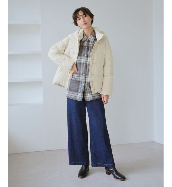 Rope&rsquo;Picnic「【GREEN DOWN/グリーンダウン】ショートダウン/リンクコーデ」|ダウン|