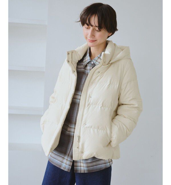 Rope&rsquo;Picnic「【GREEN DOWN/グリーンダウン】ショートダウン/リンクコーデ」|ダウン|