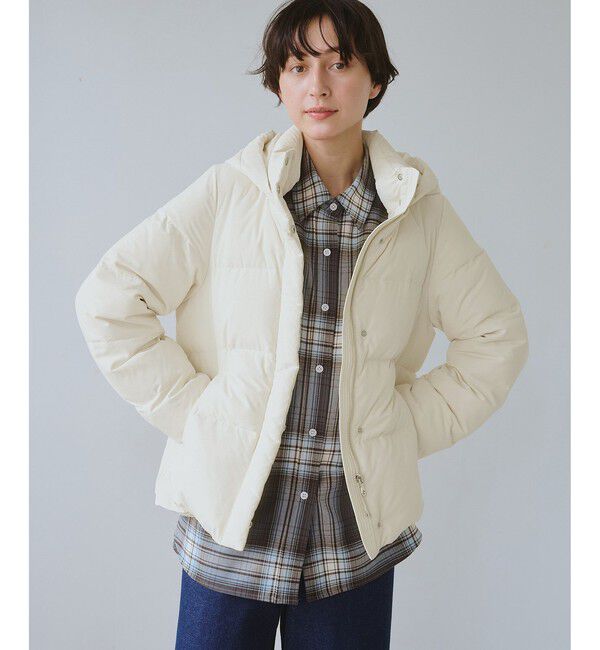 Rope&rsquo;Picnic「【GREEN DOWN/グリーンダウン】ショートダウン/リンクコーデ」|ダウン|オフホワイト(15)