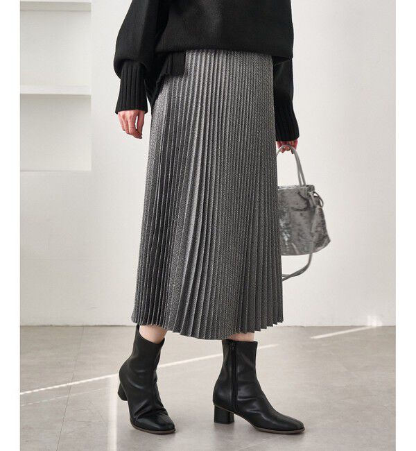 Rope&rsquo;Picnic「ラメチェックプリーツスカート/着丈が選べる」|スカート|