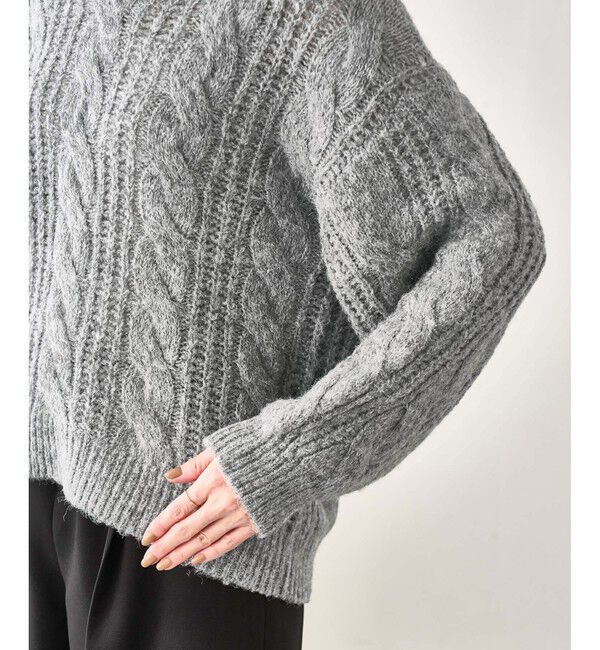 Rope&rsquo;Picnic「ゆるケーブル編みVネックニット」|ニット・セーター|