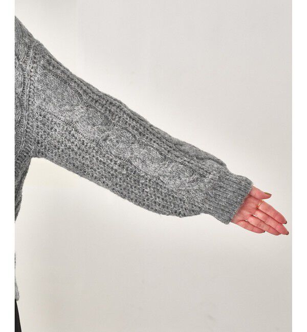 Rope&rsquo;Picnic「ゆるケーブル編みVネックニット」|ニット・セーター|