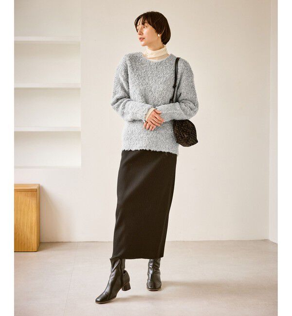 Rope&rsquo;Picnic「ブークレカラーニット」|ニット・セーター|