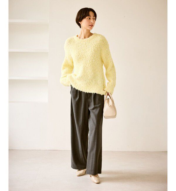 Rope&rsquo;Picnic「ブークレカラーニット」|ニット・セーター|